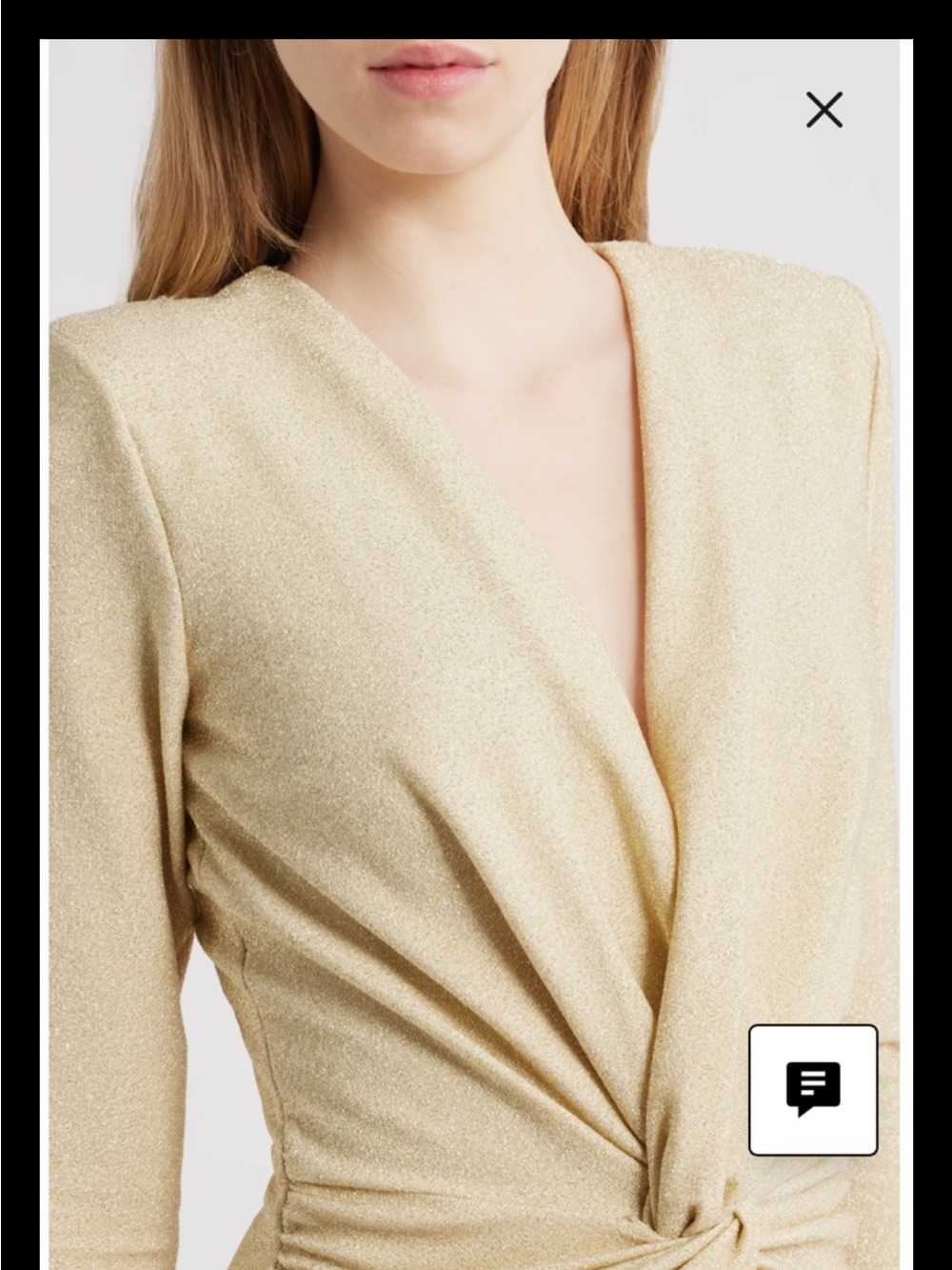 ChiaraBoniLaPetiteRobe Jara Starry MetallicTwistFrontMIDI Dress,IT42=US6/M,new - Picture 4 of 13